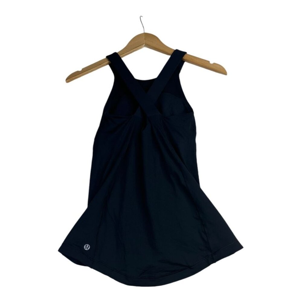 Lululemon Built In Bra Athletic Tank Top size‎ 6 Black